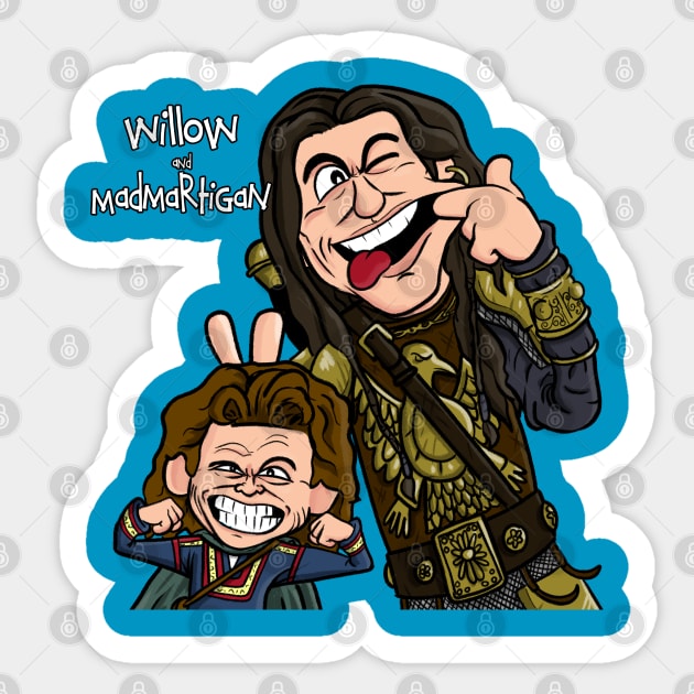 willow and Madmartigan Sticker by MarianoSan